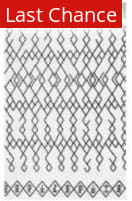 Rugstudio Sample Sale 192748R Ivory - Black Area Rug