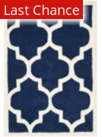 Rugstudio Sample Sale 94225R Dark Blue / Ivory Area Rug