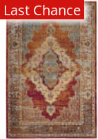 Rugstudio Sample Sale 181958 Orange - Light Blue Area Rug