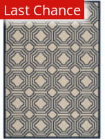 Rugstudio Sample Sale 107968R Beige / Navy Area Rug