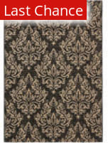 Rugstudio Sample Sale 99087R Black / Creme Area Rug
