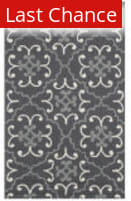 Rugstudio Sample Sale 143359 Dark Grey - Ivory Area Rug