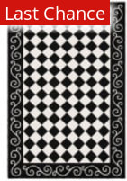 Rugstudio Sample Sale 49993 Black - Ivory Area Rug