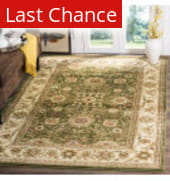 Rugstudio Sample Sale 46793R Sage - Ivory Area Rug