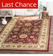 Rugstudio Sample Sale 50049R Red - Ivory Area Rug