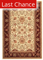 Rugstudio Sample Sale 46798R Ivory - Red Area Rug