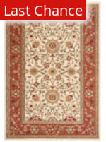 Rugstudio Sample Sale 182239R Ivory - Rust Area Rug