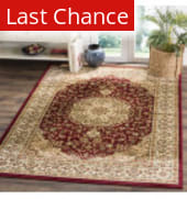 Rugstudio Sample Sale 46815R Red - Ivory Area Rug