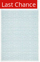 Rugstudio Sample Sale 143544 Ivory - Turquoise Area Rug