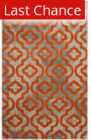 Rugstudio Sample Sale 143592 Light Grey - Orange Area Rug