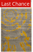 Rugstudio Sample Sale 143599 Light Grey - Yellow Area Rug