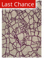 Rugstudio Sample Sale 166569R Light Grey - Purple Area Rug