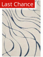 Rugstudio Sample Sale 240325R Cream / Blue Area Rug