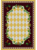 American Dakota Novelty High Country Rooster Yellow Area Rug