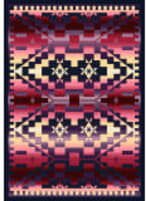 American Dakota Trader Rugs Rainbow Blanket Red Area Rug