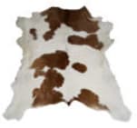 BS Trading Calf Skin 147880 Brown And White Area Rug