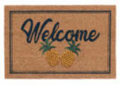 Classic Home Doormat Two Pineapples Natural Area Rug