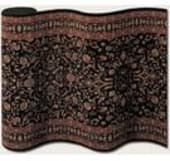 Couristan Taj Mahal Ispaghan Black 7317-3229 Custom Length Runner