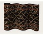 Couristan Adelaide Trellis 9148-B004A Ebony Custom Length Runner
