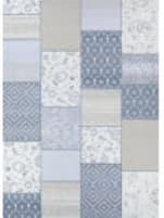 Couristan Marina Garden Patchwork Oyster - Pearl Area Rug