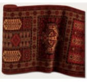 Couristan Royal Kashimar Antique Nain Burgundy 7886-1945 Custom Length Runner