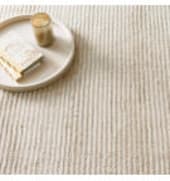 Dash And Albert Cut Stripe 72652 Ivory Area Rug