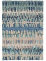 Dash and Albert Paint Chip Micro Hooked Blue Area Rug