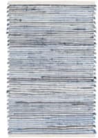 Dash and Albert Denim Rag Woven Blue Area Rug
