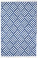 Dash and Albert Crisscross Woven Denim Area Rug