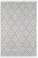 Dash and Albert Crisscross Woven Platinum Area Rug