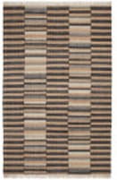 Dash and Albert Ravel Stripe Woven Black Area Rug