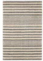 Dash and Albert Tracks Grey Knotted Grey Area Rug