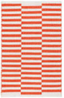 Dash and Albert Sailing Stripe Woven Tangerine Area Rug