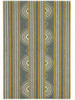 Dash and Albert Button Hooked Grey Area Rug