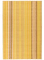 Dash and Albert Sunflower Ticking Washable Yellow Area Rug