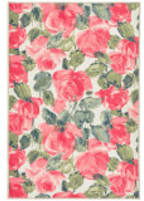 Dash and Albert Pretty Peonies Washable Multi Area Rug