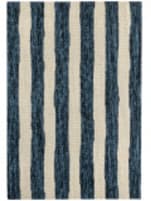 Dash and Albert Silas Stripe Hooked Navy Area Rug