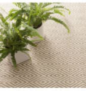 Dash and Albert Diamond 56193 Khaki - White Area Rug