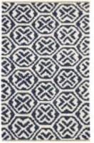 Dash and Albert Fonda Soumak Handwoven Blue Area Rug