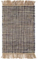 Dash And Albert Kuba Woven Black Area Rug