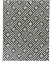 Exquisite Rugs Natural Hide Hair on Hide 2167 Ivory - Blue Area Rug