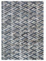 Exquisite Rugs Natural Hide Hair on Hide 2180 Silver - Blue Area Rug