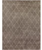 Exquisite Rugs Moroccan Hand Knotted 2250 Gray Area Rug