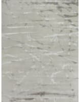 Exquisite Rugs Space Age Hand-Knotted 2687 Silver-Ivory Area Rug