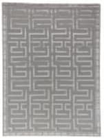 Exquisite Rugs Metro Velvet Hand Knotted 3042 Silver Area Rug