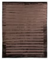 Exquisite Rugs Wide Stripe Hand Woven 3231 Chocolate Area Rug