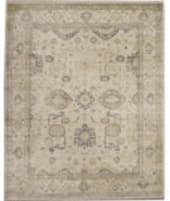 Exquisite Rugs Antique Weave Oushak Hand Knotted 3281 Ivory - Multi Area Rug