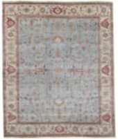Exquisite Rugs Antique Weave Serapi Hand Knotted 3335 Light Blue - Ivory Area Rug