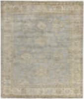 Exquisite Rugs Antique Weave Oushak Hand Knotted 3369 Gray - Ivory Area Rug