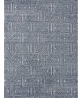 Exquisite Rugs Prague Hand Knotted 3386 Indigo - Ivory Area Rug